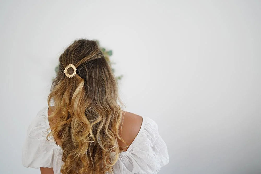 Barrette Emilie Couronne Epi Doré