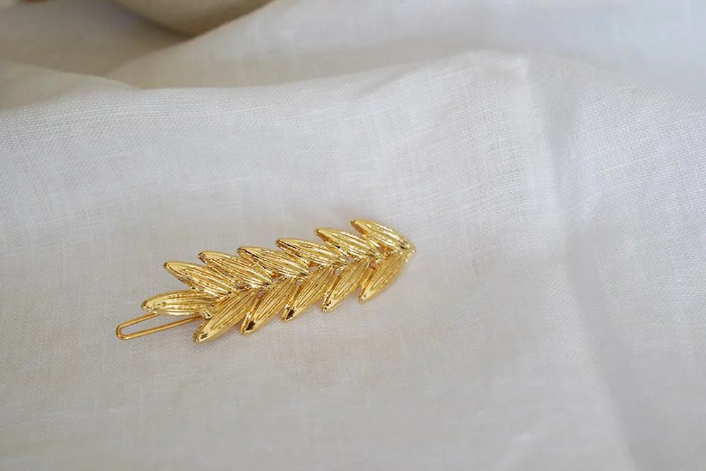 Barrette Holy Épis dorés