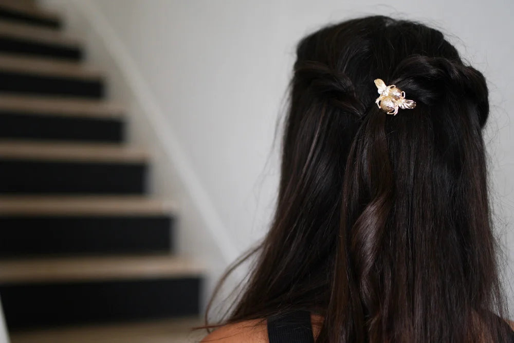 Barrette Farah Scarabée Doré