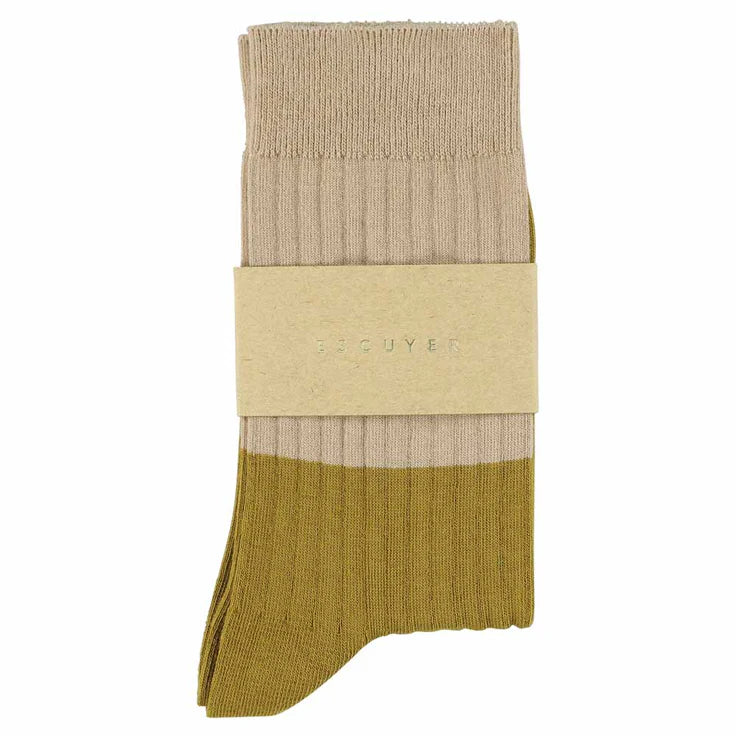 Chaussettes Block Femme - Rose/Doré