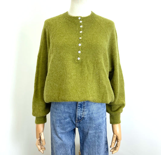 Pull Alpaga - Olive