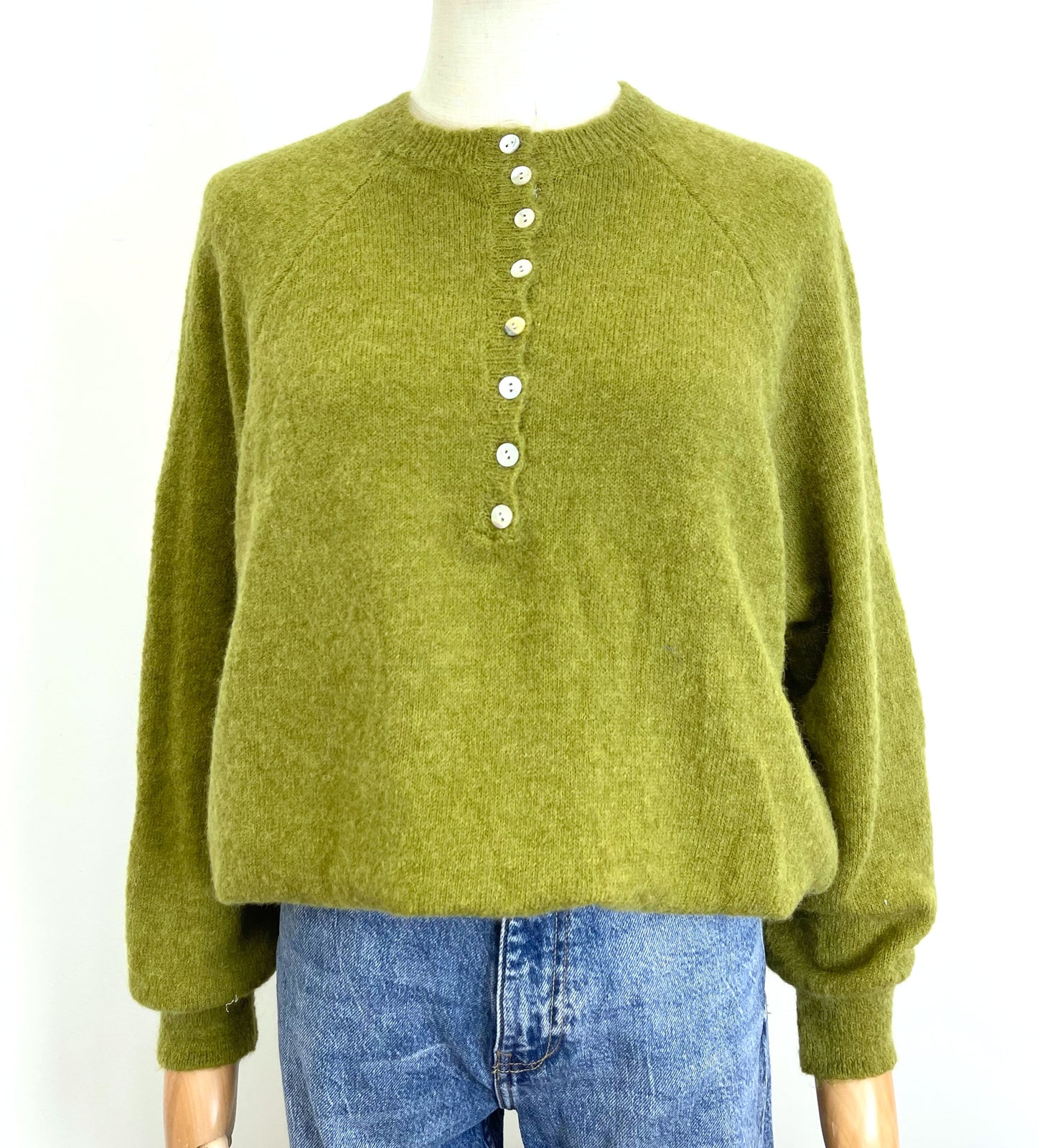 Pull Alpaga - Olive